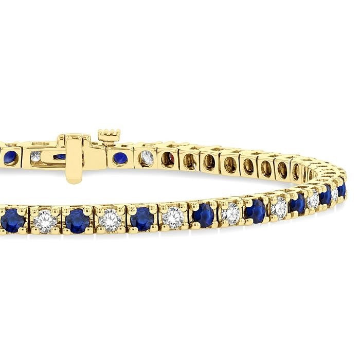Luminara Noble Poise Alternate Gemstone & Diamond Tennis Bracelet