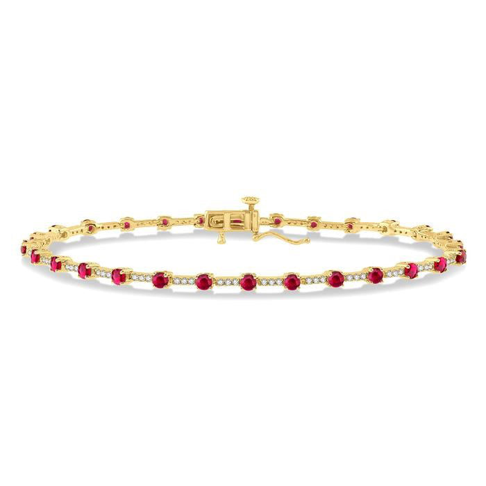 Gemstone & Diamond Bracelet