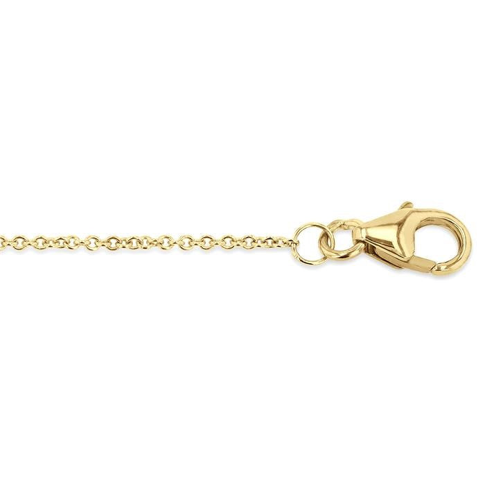 2.60 MM Round Cut Sapphire and 1/10 Ctw Evil Eye Round Cut Diamond Precious Petite Fashion Bracelet in 10K Yellow Gold