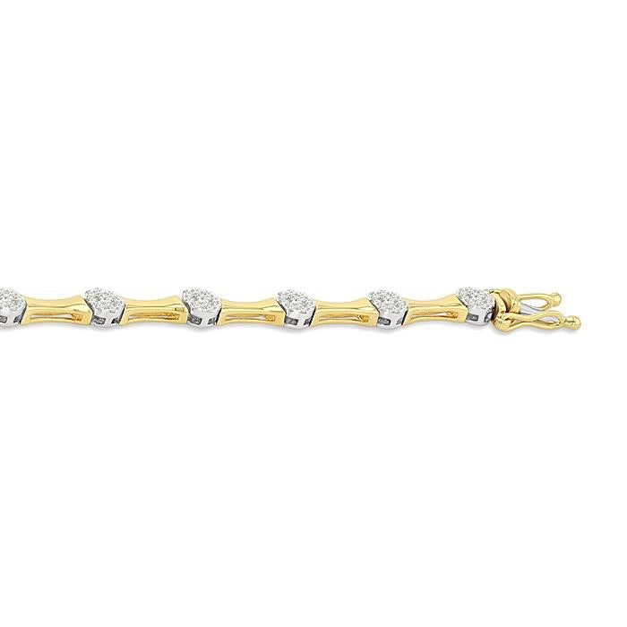 Shine Bright Diamond Fashion Bamboo Bracelet