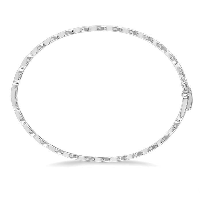 Marquise Shape Stackable Diamond Bangle