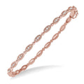 Oval Shape Stackable Diamond Bangle