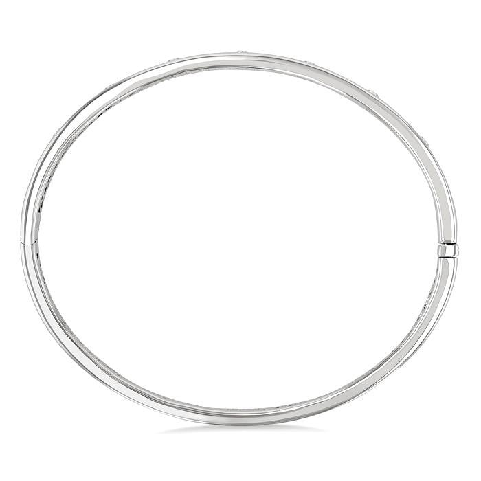 Flush Bezel Set Diamond Fashion Bangle