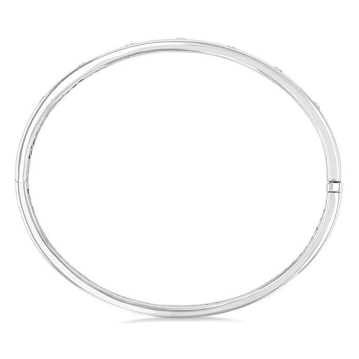 Flush Bezel Set Diamond Fashion Bangle
