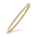1 Ctw Round Cut Diamond Fashion Bangle in 14K Yellow Gold