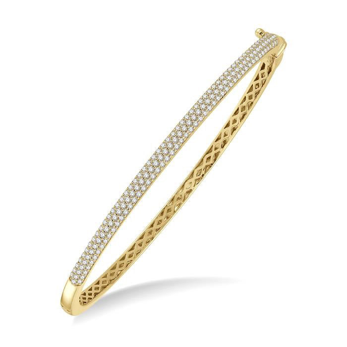 Pave-Set Diamond Fashion Bangle