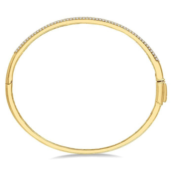 Pave-Set Diamond Fashion Bangle