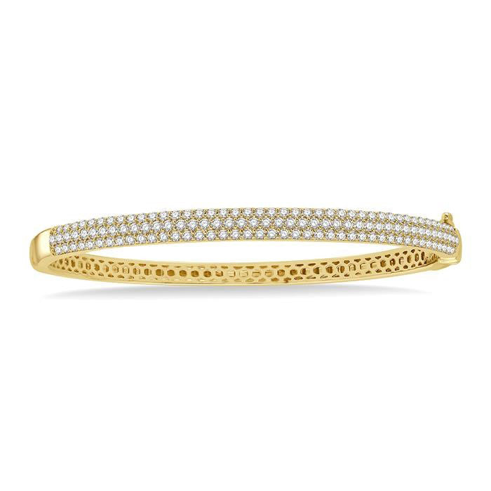 Pave-Set Diamond Fashion Bangle