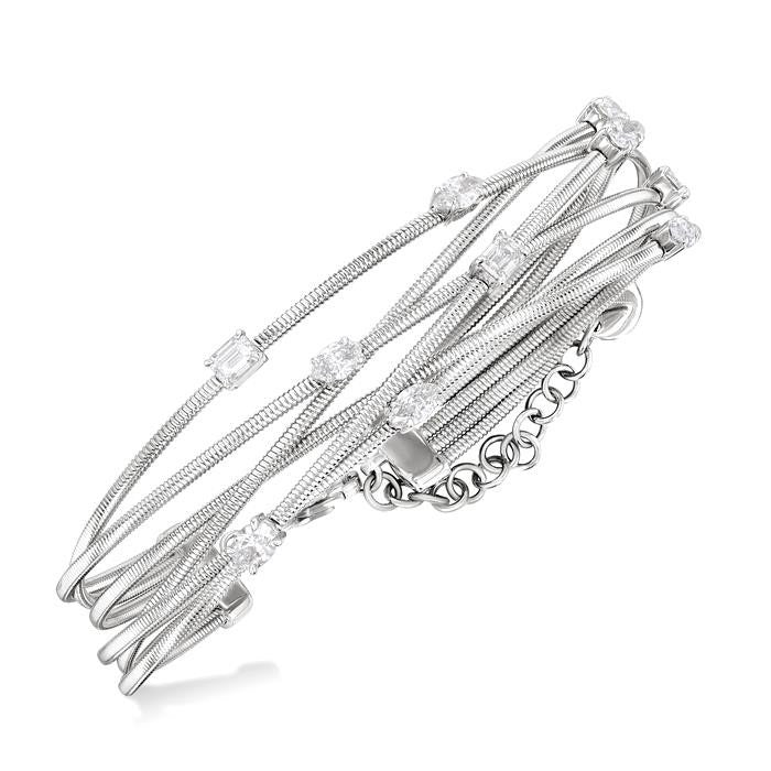 Mixed Shape Diamond Fashion Bangle