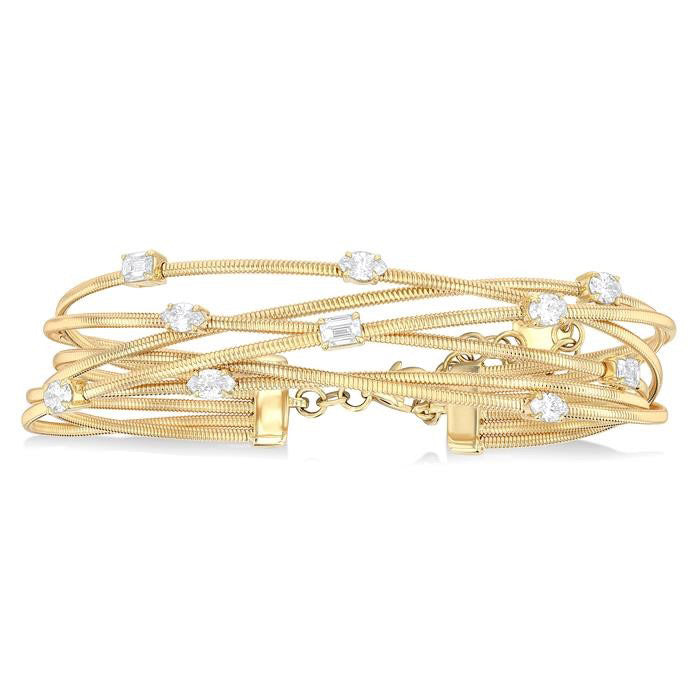 Mixed Shape Diamond Fashion Bangle