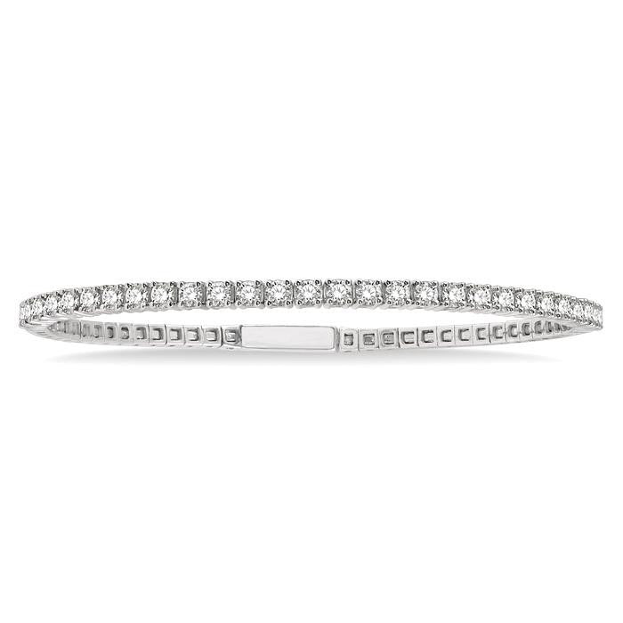 Stackable Diamond Flex Bangle