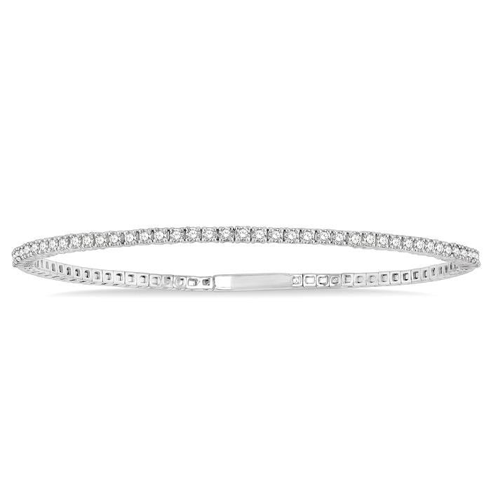 Stackable Diamond Flex Bangle