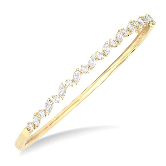 Stackable Marquise Shape Diamond Bangle