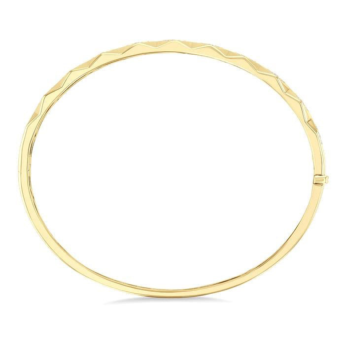 Geometric Shape Diamond Fashion Bangle
