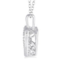1/20 Ctw Heart Shape Diamond Emotion Pendant in Sterling Silver with Chain