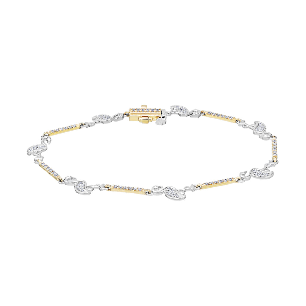 Diamond Flamingo Bracelet