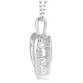 1/20 Ctw Diamond Emotion Pendant in Sterling Silver with Chain