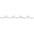 Diamond Mountain Silhouette Bracelet