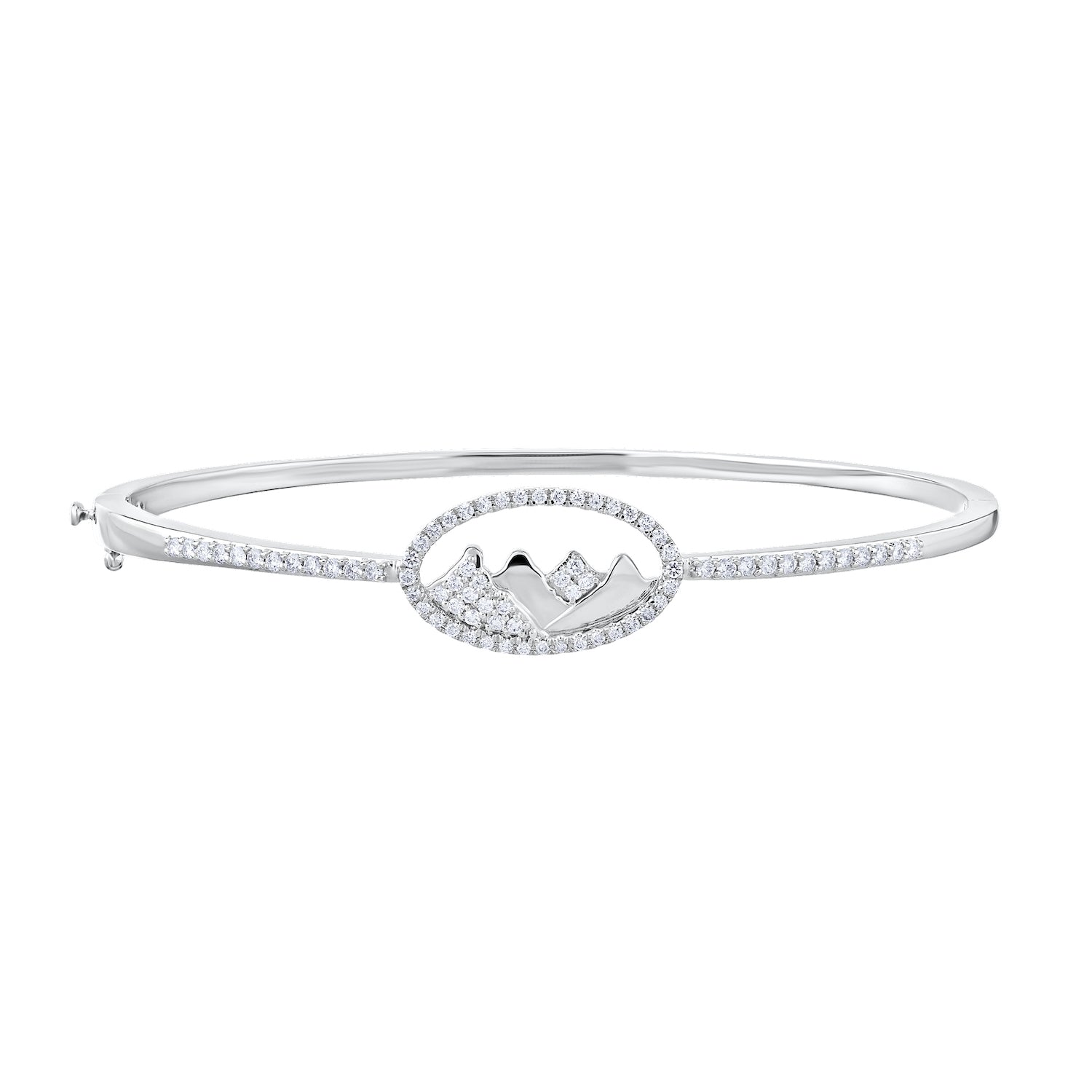 Diamond Mountain Bangle Bracelet