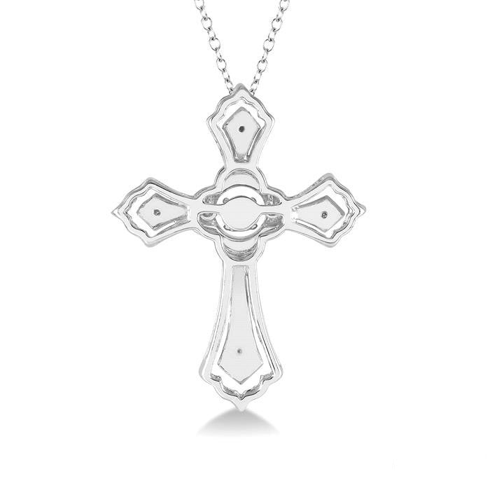 Silver Cross Emotion Diamond Fashion Pendant