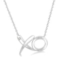 Silver X & O Diamond Fashion Pendant