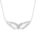 Bramble Nova Silver Angel Wings Diamond Fashion Pendant