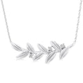 Silver Leaf Diamond Fashion Pendant