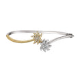 Diamond Palm Tree Bypass Bangle