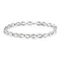 Silver Infinity Diamond Bracelet
