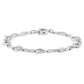 Silver Diamond Link Bracelet