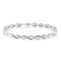 Silver Infinity Diamond Bracelet