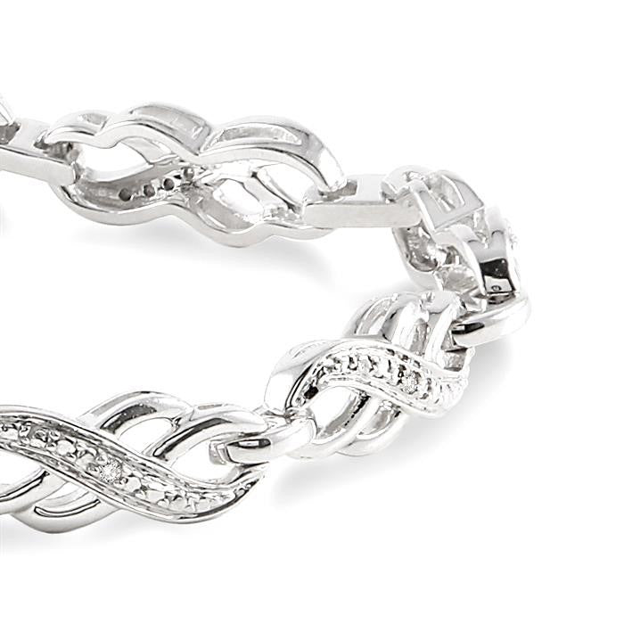 Silver Diamond Fashion Bracelet