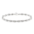 1/6 Ctw Round Cut Diamond Bracelet in Sterling Silver