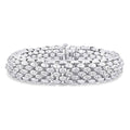 Silver Bold Diamond Fashion Bracelet