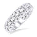 Silver Bold Diamond Fashion Ring