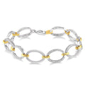 1/20 Ctw Round Cut Diamond Bracelet in Sterling Silver