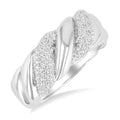 Silver Bold Diamond Fashion Ring