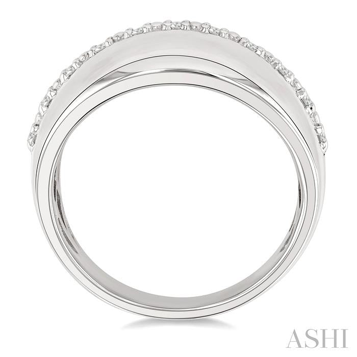 Silver Bold Diamond Fashion Ring