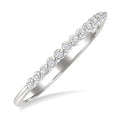 1/10 Ctw Round Cut Diamond Fashion Band in Sterling Silver