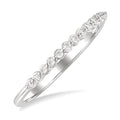 Silver Diamond Fashion Band