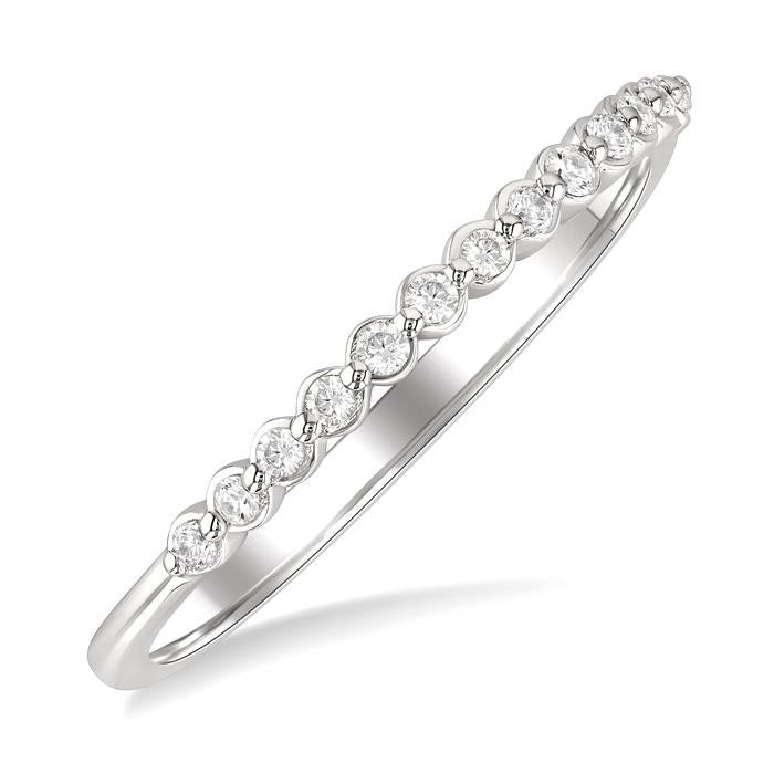 Silver Diamond Fashion Band