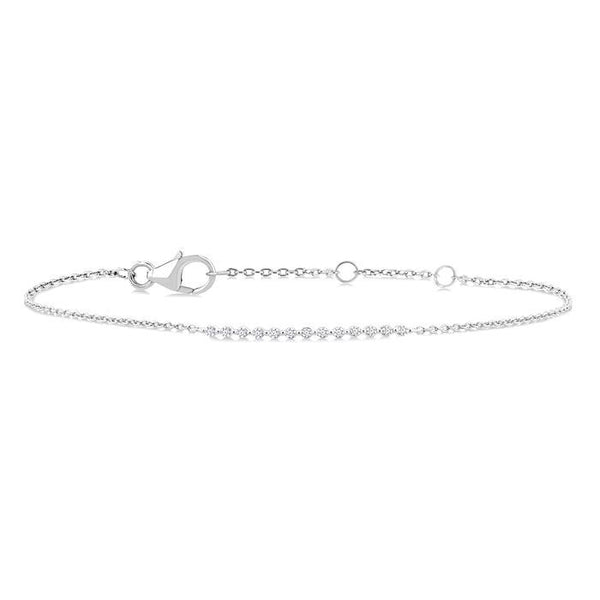 1/10 Ctw Round Cut Diamond Fashion Bracelet in Sterling Silver