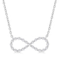 Silver Infinity Petite Diamond Fashion Pendant