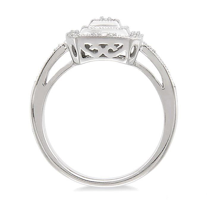 Opulence Diamond Ring in Silver