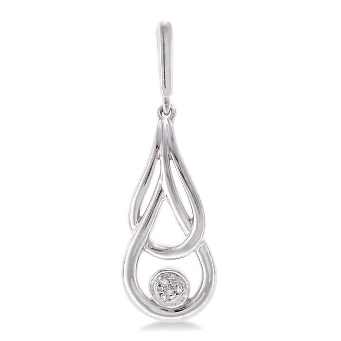 Silver Diamond Fashion Earrings