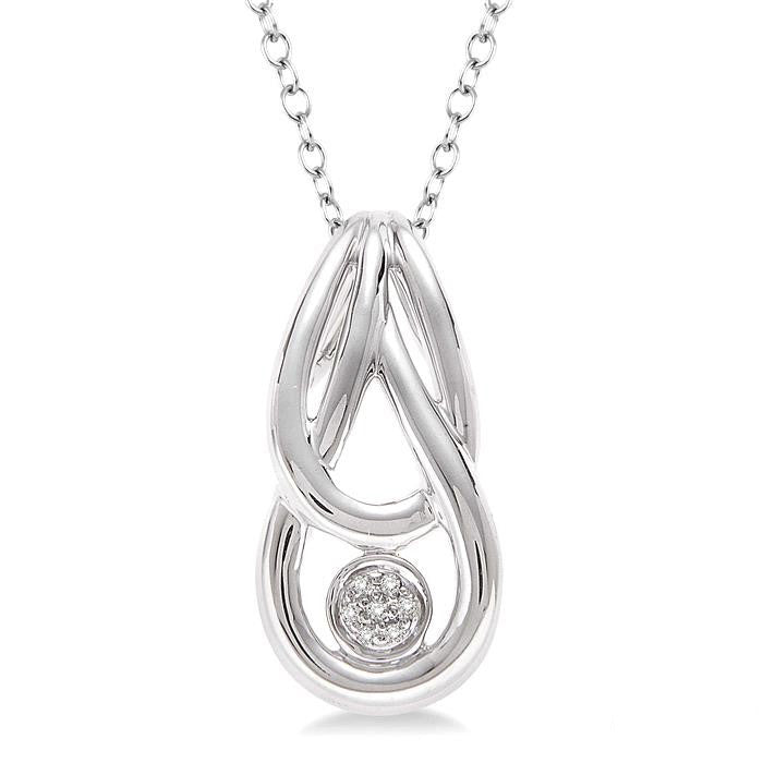 Delphine Victoire Silver Diamond Fashion Pendant
