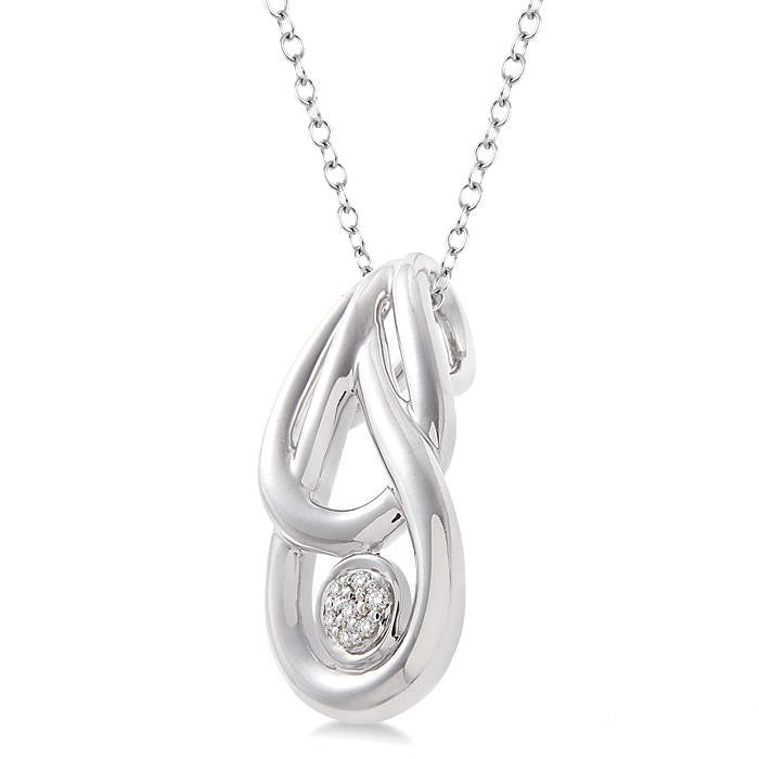 Delphine Victoire Silver Diamond Fashion Pendant