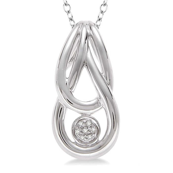 Delphine Victoire Silver Diamond Fashion Pendant