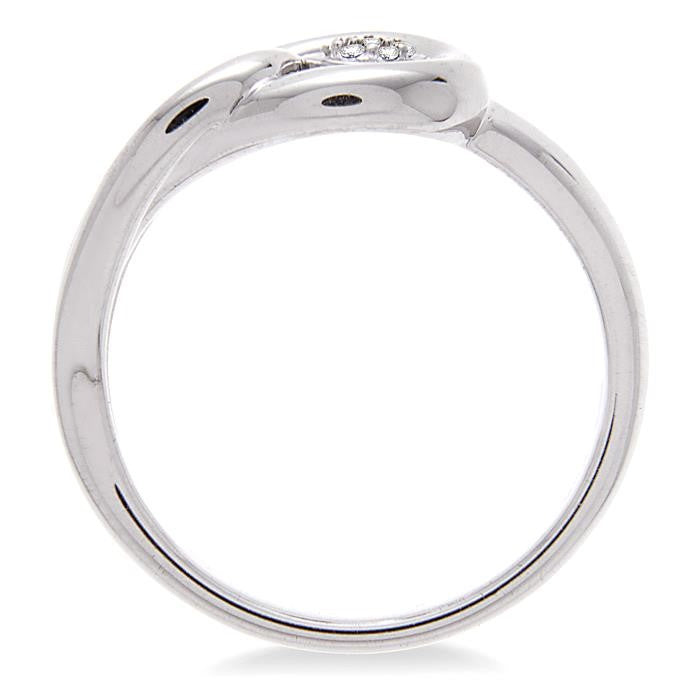 1/50 Ctw Round Cut Diamond Fashion Ring in Sterling Silver