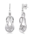 Silver Diamond Fashion Earrings